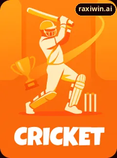 Cricket game tile in the RaxiWin lobby